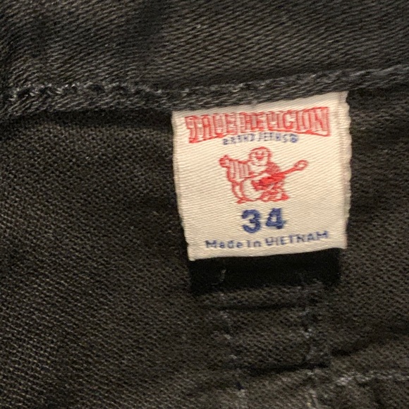 Men’s black True Religion Jeans - Picture 5 of 6